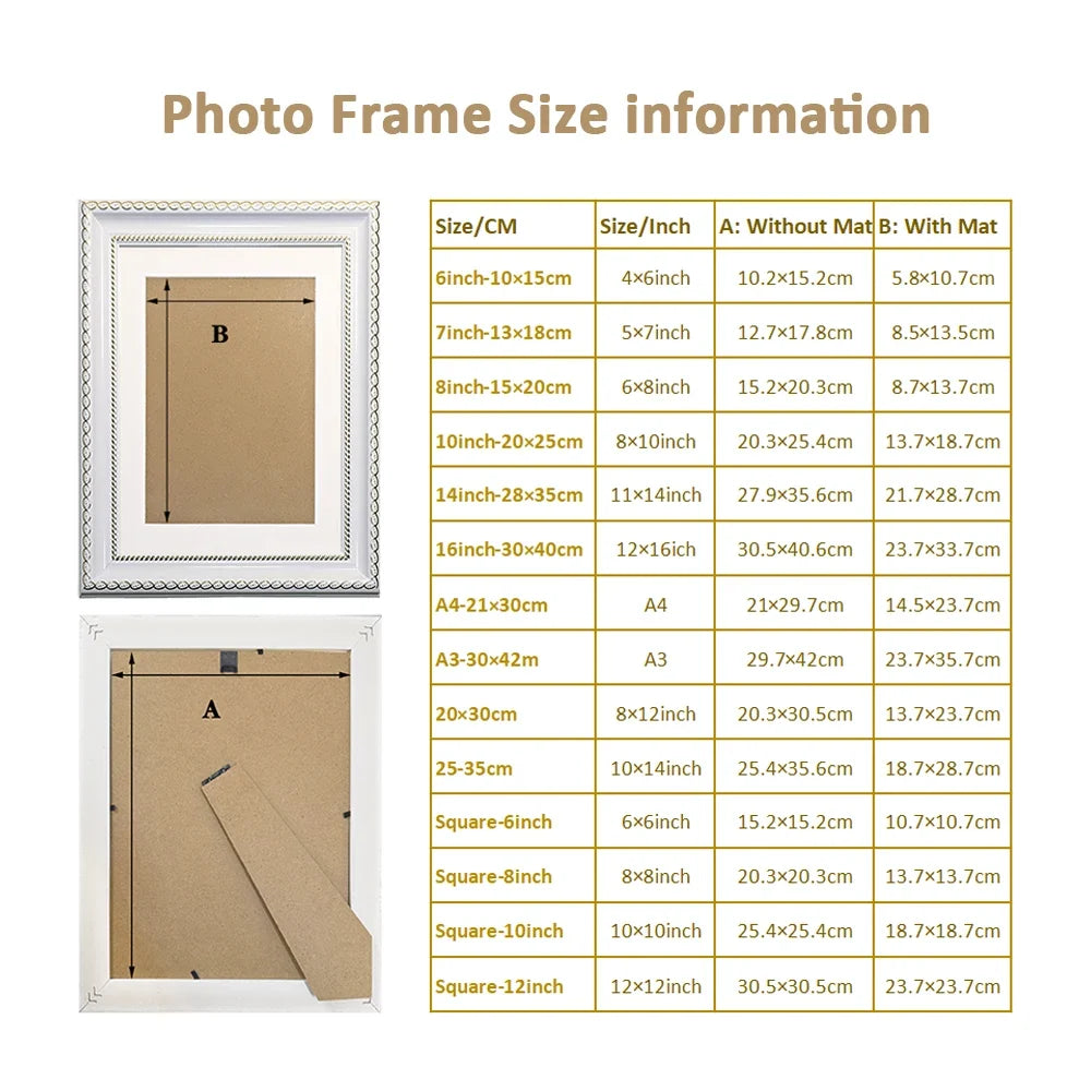 Rectangle Picture Frame, Plastic Photo Display for Wall or Table Décor, 10x15cm to A4 Size, Single or Two-Piece Set - product view 4