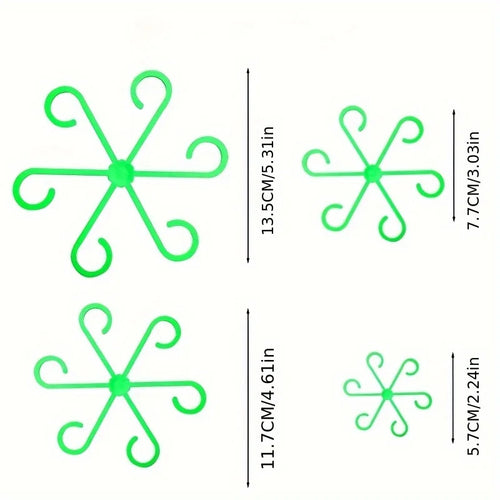 Plant Stem Support Clips, Nylon Horticultural Fixators for Bamboo, Hydroponic Plants and Tree Branches, 4 or 8 Piece Sets - product view 1