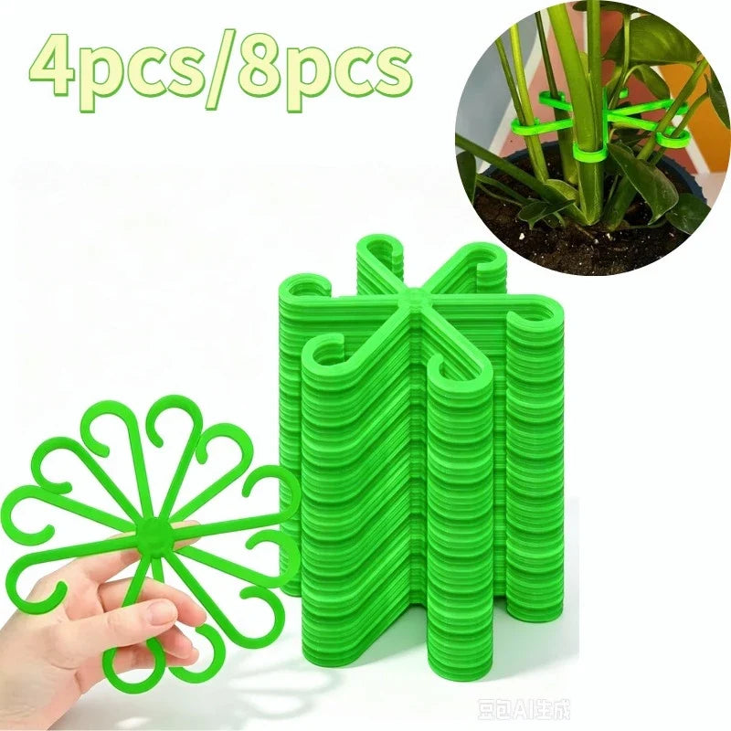 Plant Stem Support Clips, Nylon Horticultural Fixators for Bamboo, Hydroponic Plants and Tree Branches, 4 or 8 Piece Sets - product view 3