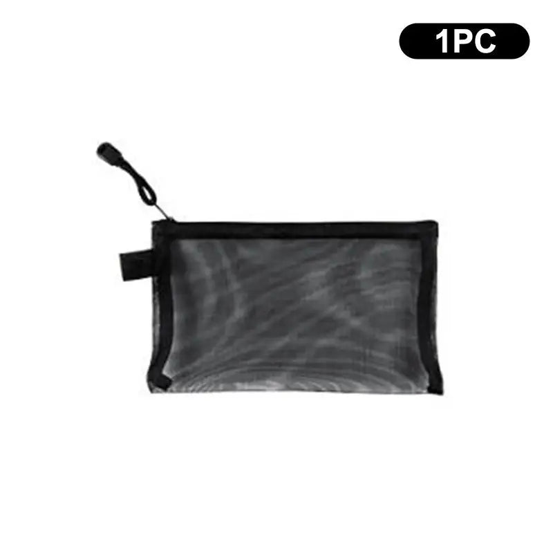 Transparent Mesh Passport Holder, Zipper Travel Document Organizer for Passport, Tickets and ID Cards, 1, 3 or 5-Piece Options - product view 1