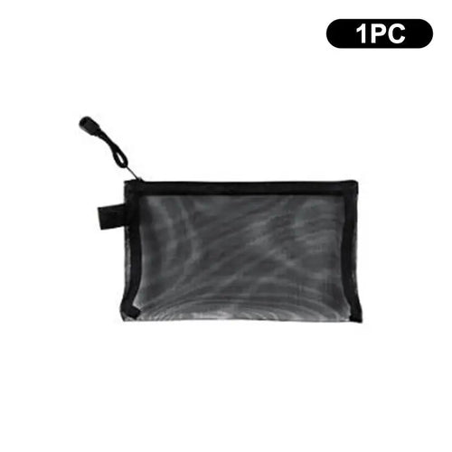 Transparent Mesh Passport Holder, Zipper Travel Document Organizer for Passport, Tickets and ID Cards, 1, 3 or 5-Piece Options - product view 1