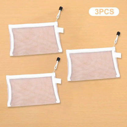 Transparent Mesh Passport Holder, Zipper Travel Document Organizer for Passport, Tickets and ID Cards, 1, 3 or 5-Piece Options - product view 3
