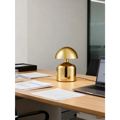 Mushroom Touch Control Desk Lamp, Adjustable Brightness, Battery Included, 4.5V for Office, Study and Bedside Use - product view 1