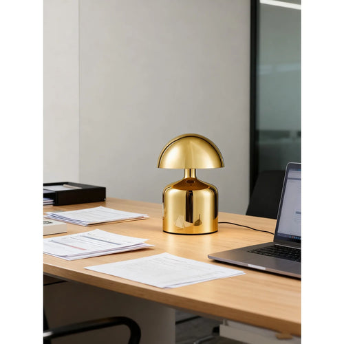 Mushroom Touch Control Desk Lamp, Adjustable Brightness, Battery Included, 4.5V for Office, Study and Bedside Use - product view 1