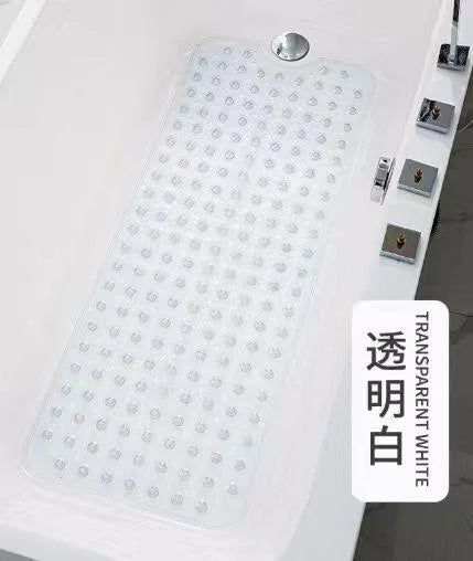 Anti-Slip PVC Bath Mat, 39 x 16 Inch Shower Mat with 200 Suction Cups, 176 Drain Holes and Massage Domes - product view 2