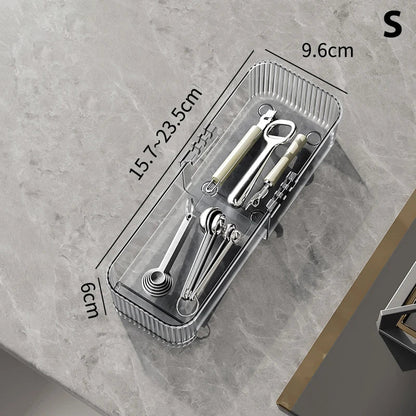 Expandable Drawer Organizer, Adjustable Modular Divider Bin, Waterproof PVC Storage for Kitchen, Makeup, Bathroom and Office - product view 1