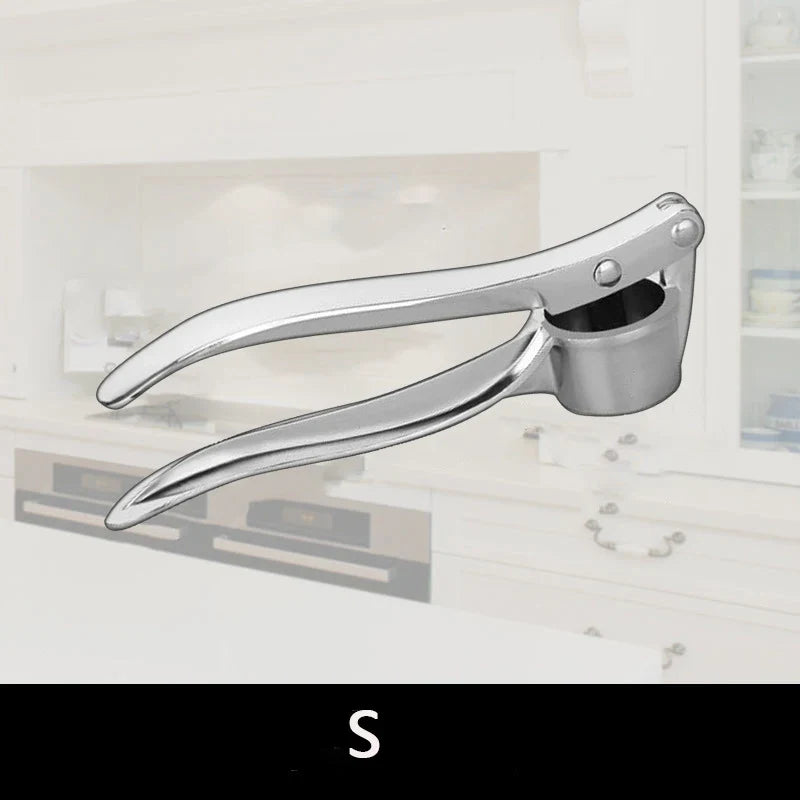 Stainless Garlic Press, Alloy Blade Manual Garlic Crusher and Ginger Mincer, Multi-Function Kitchen Tool, S, 4-in-1 or 5-in-1 - product view 1