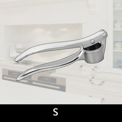 Stainless Garlic Press, Alloy Blade Manual Garlic Crusher and Ginger Mincer, Multi-Function Kitchen Tool, S, 4-in-1 or 5-in-1 - product view 1