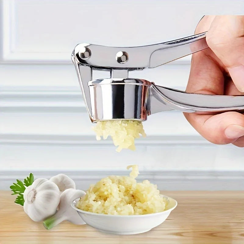Stainless Garlic Press, Alloy Blade Manual Garlic Crusher and Ginger Mincer, Multi-Function Kitchen Tool, S, 4-in-1 or 5-in-1 - product view 5
