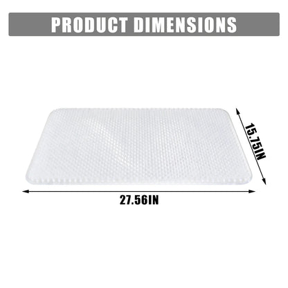 PVC Bath Mat, Soft Textured Shower and Tub Floor Mat with Suction Cups and Drain Holes, 27.56 x 15.75 Inches - product view 2