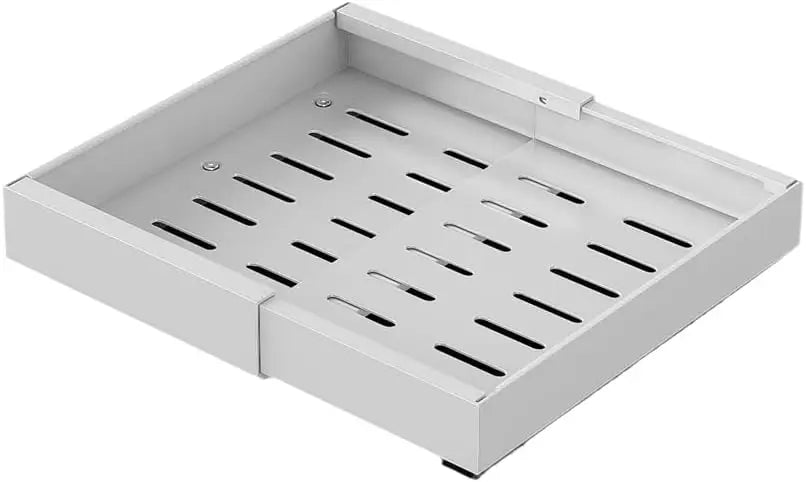 Expandable Pull-Out Cabinet Organizer, Stainless Steel Slide-Out Drawer, Adhesive Tool-Free Installation, 43.5–68 cm - product view 3