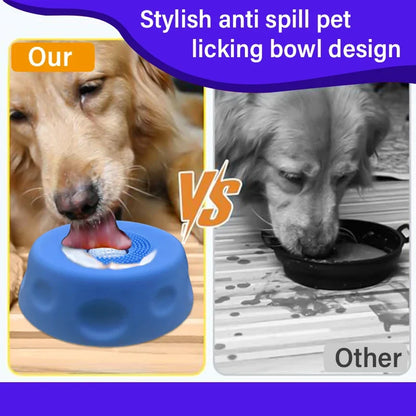 Silicone Slow Feeder Dog Bowl, Interactive Rolling Ball Lick Bowl, Anti-Slip Base for Liquid Treats, Bone Broth and Yogurt - product view 5