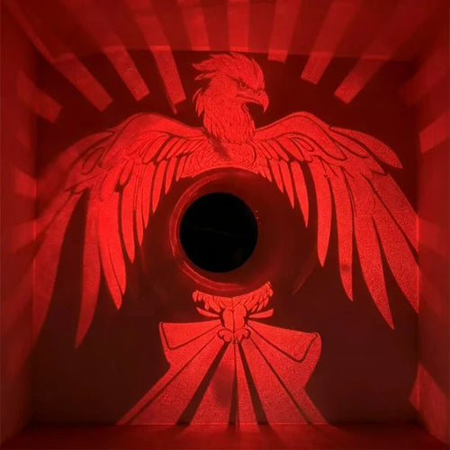 Solar Fence Light with Eagle Pattern, ABS Body, Push-Button Control, 5 m Size for Patio, Yard and Garden Decoration - product view 1