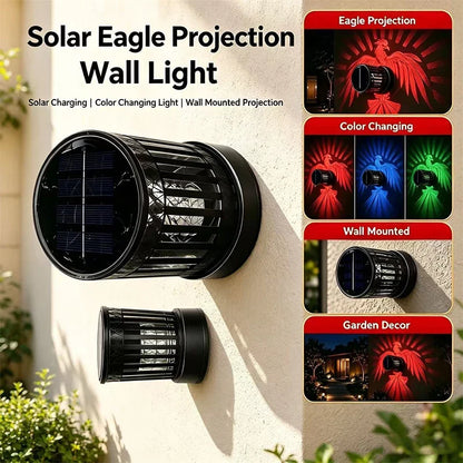 Solar Fence Light with Eagle Pattern, ABS Body, Push-Button Control, 5 m Size for Patio, Yard and Garden Decoration - product view 2