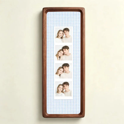 Multi-Opening Collage Frame for Photo Booth Strips, Other Wood Display Frame with Acrylic Panel and Desktop Stand - product view 1