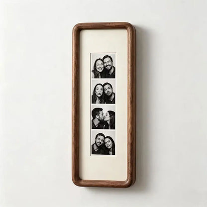 Multi-Opening Collage Frame for Photo Booth Strips, Other Wood Display Frame with Acrylic Panel and Desktop Stand - product view 2